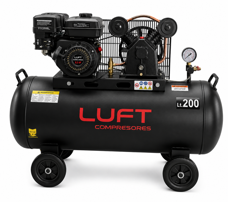 Compresor Autónomo 200 Litros 6.5 HP LUFT HM-V-0.25Q/200L