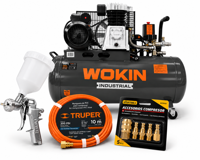 Kit Compresor WOKIN 100 Litros