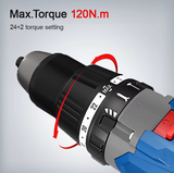Taladro Atornillador de Impacto 13 mm 20V 2 Baterías 4Ah C79