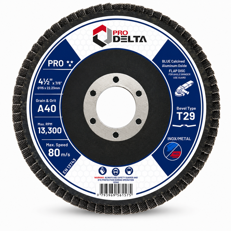 Disco Traslapado 4 1/2" Inox G-40 Prod