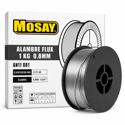 Alambre MIG 0.8mm 1kg Flux Mosay